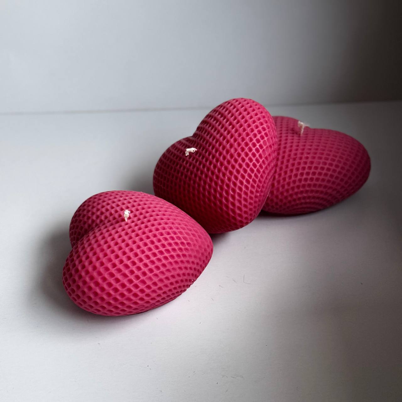 Oliwkowa świeca Duże serce