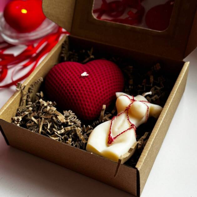 Zestaw świec Serce i kobiece ciało