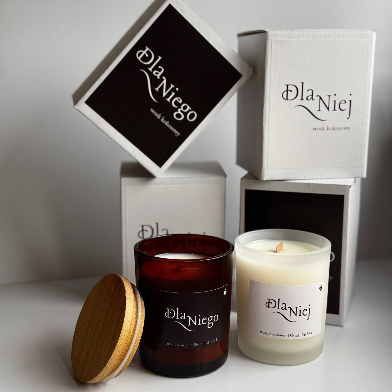 Zestaw swiec kokosowych